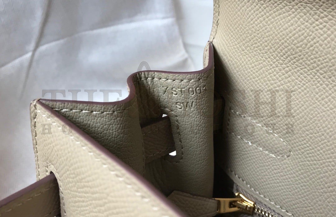 H**me5 Kelly 32cm Sellier Bag in Tourterelle Epsom Calfskin GHW Master Quality