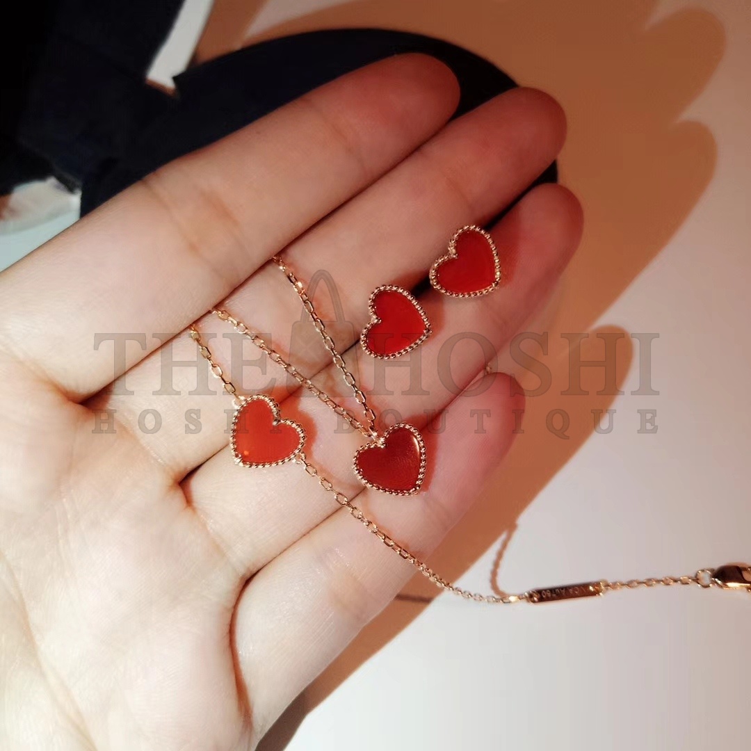 V*n Cl**f & Arpels Carnelian Heart Bracelet Master Quality