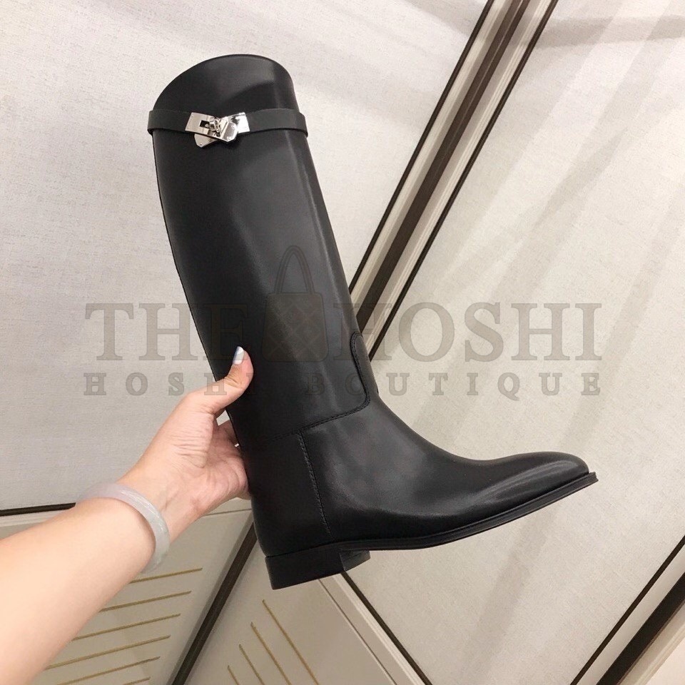 H**me5 Jumping Boots In Black Calfskin Master Quality