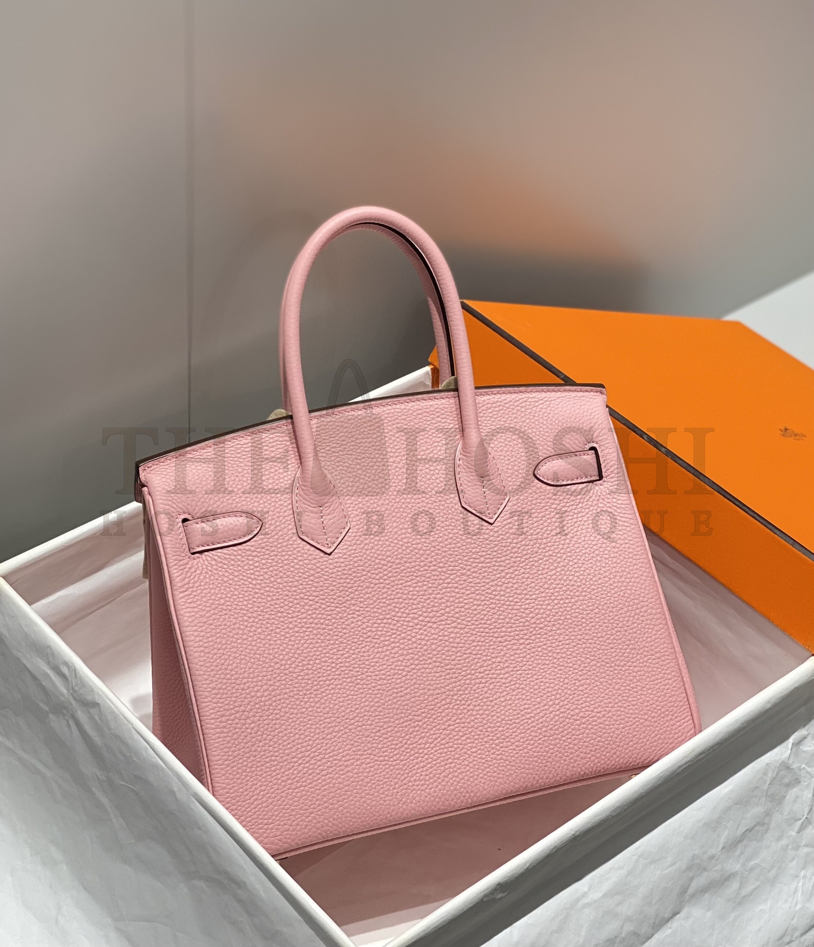 H**me5 Pink Birkin 30cm Epsom Handmade Bag Master Quality