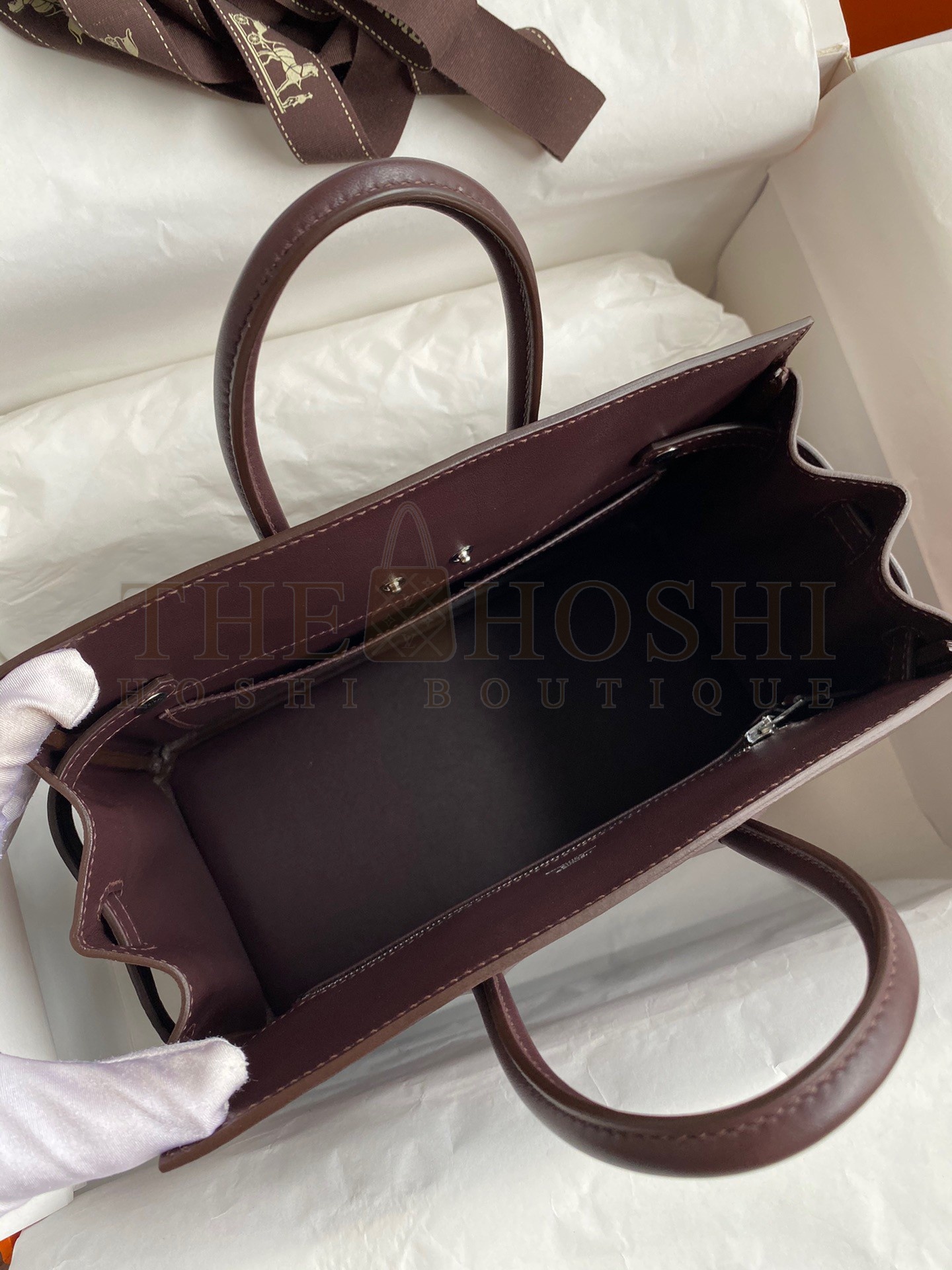 H**me5 Shadow Birkin 25 Limited Edition Bag In Chocolat Swift Calfskin Master Quality