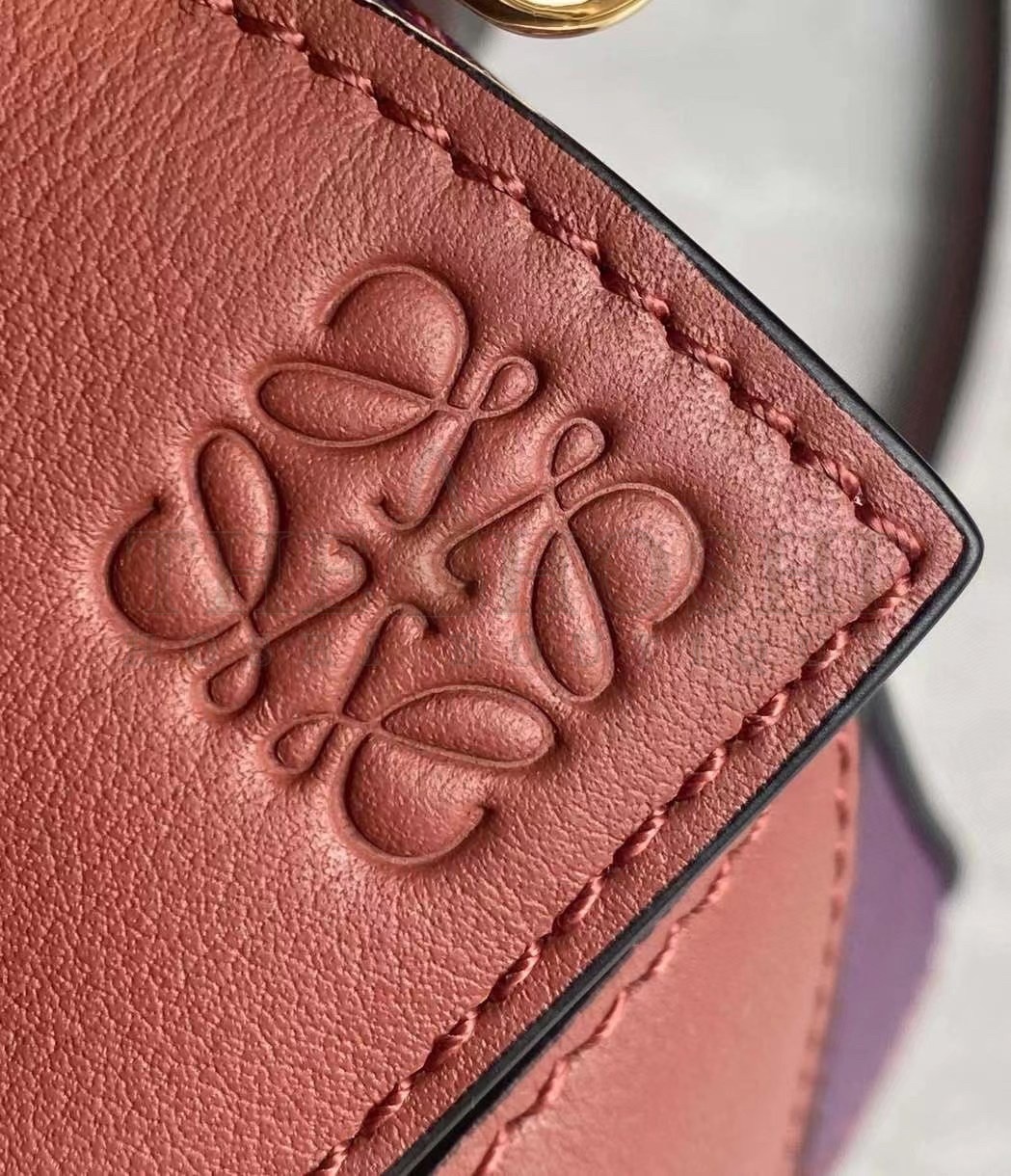 L0ew* Puzzle Mini Bag In Purple/Caramel/Blossom Calfskin Master Quality