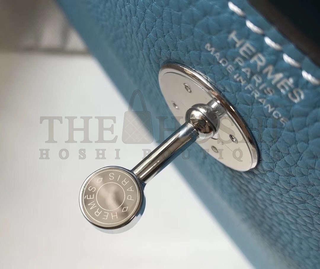 H**me5 Lindy 26cm Bag In Blue Jean Clemence With PHW Master Quality