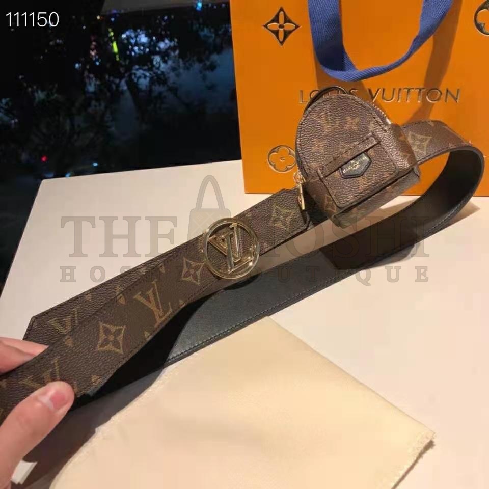 L0vis Vvtt0n LV Women Palm Spring 35mm Belt Monogram Canvas Circle Buckle Master Quality