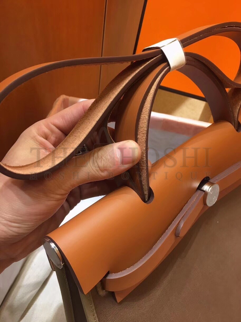 H**me5 Herbag Zip 31cm Bag In Brown And Taupe Master Quality