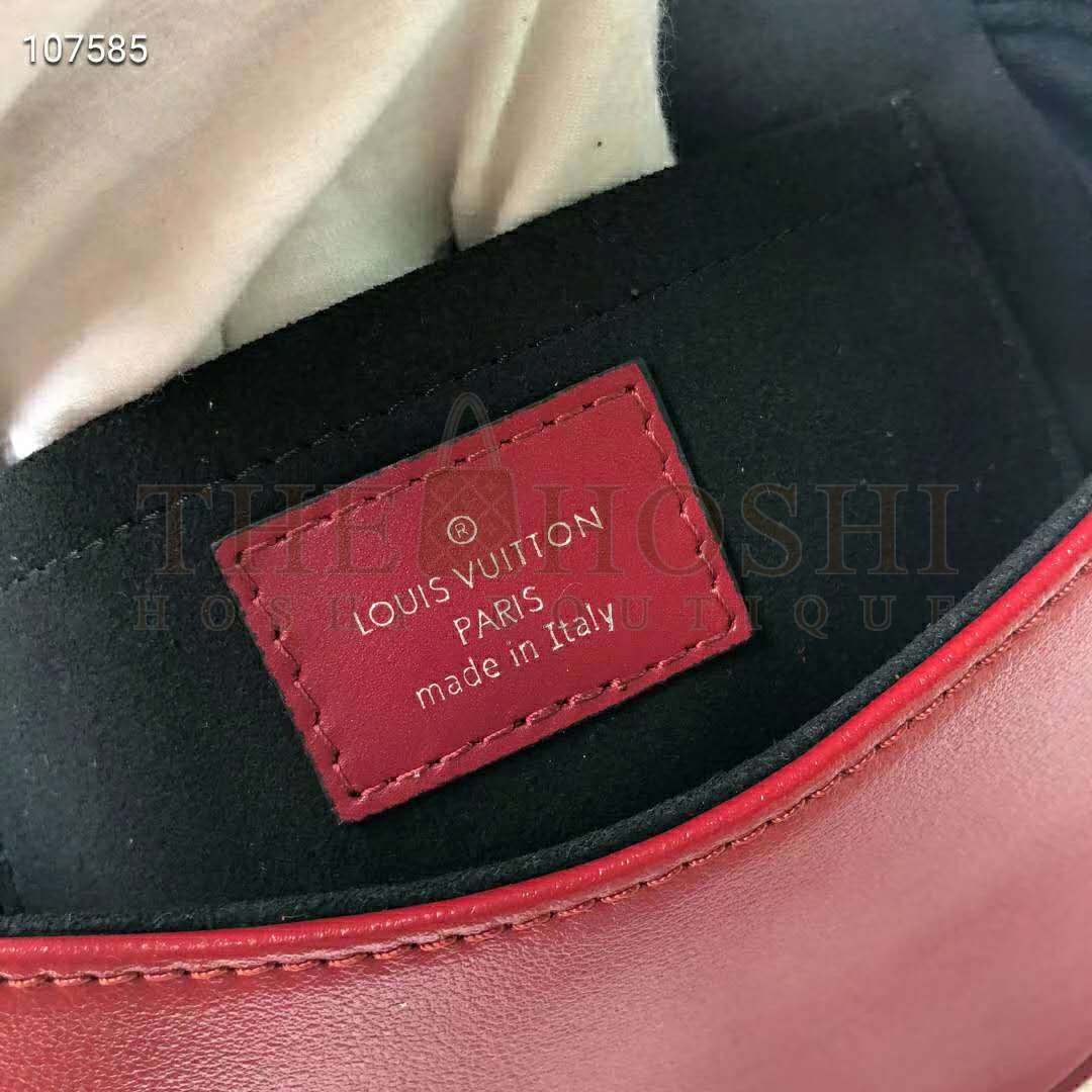 L0vis Vvtt0n LV Women Tambourin Handbag Smooth Calf Leather-Red Master Quality