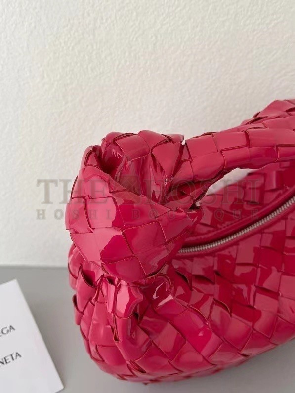 B0tt*ga Ven*ta BV Jodie Mini Bag In Red Intrecciato Patent Leather Master Quality