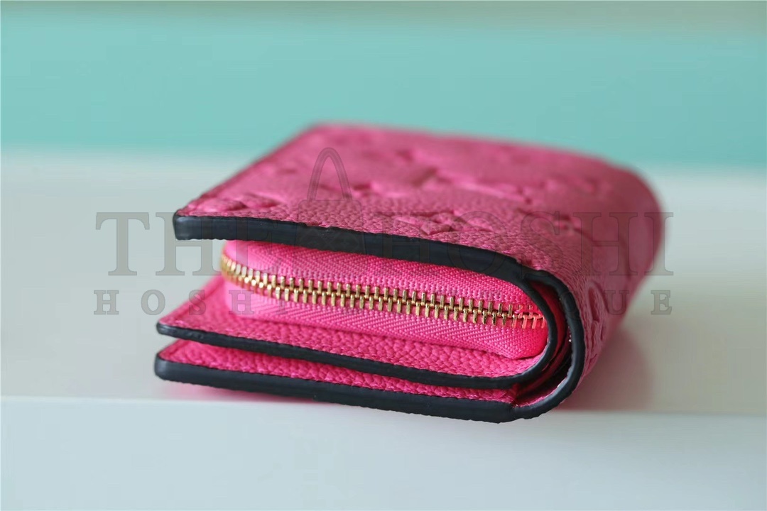 L0vis Vvtt0n LV Women Lou Wallet Fall For You Fuchsia Pink Monogram Coated Canvas Master Quality