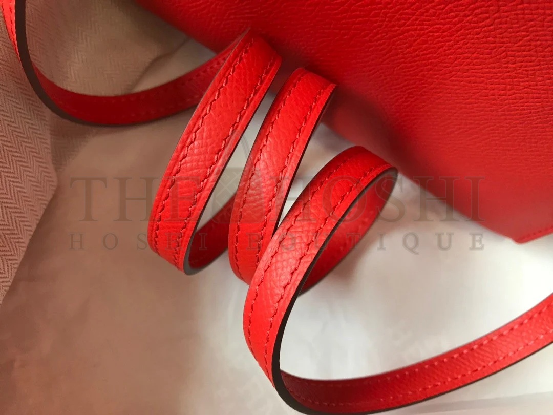 H**me5 Kelly Mini II Sellier Bag In Red Epsom Leather Master Quality