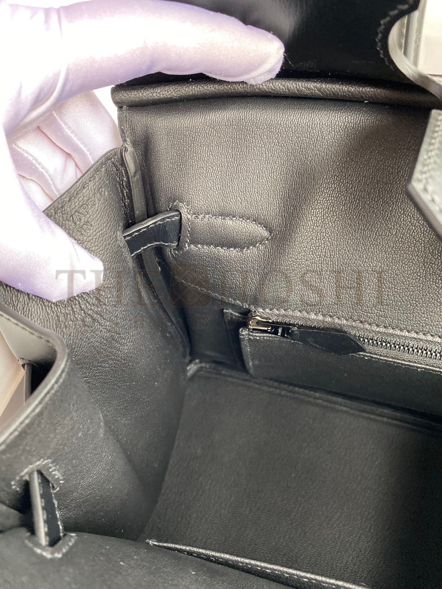 H**me5 Birkin 30 Retourne Handmade Bag In Black Box Calfskin Master Quality