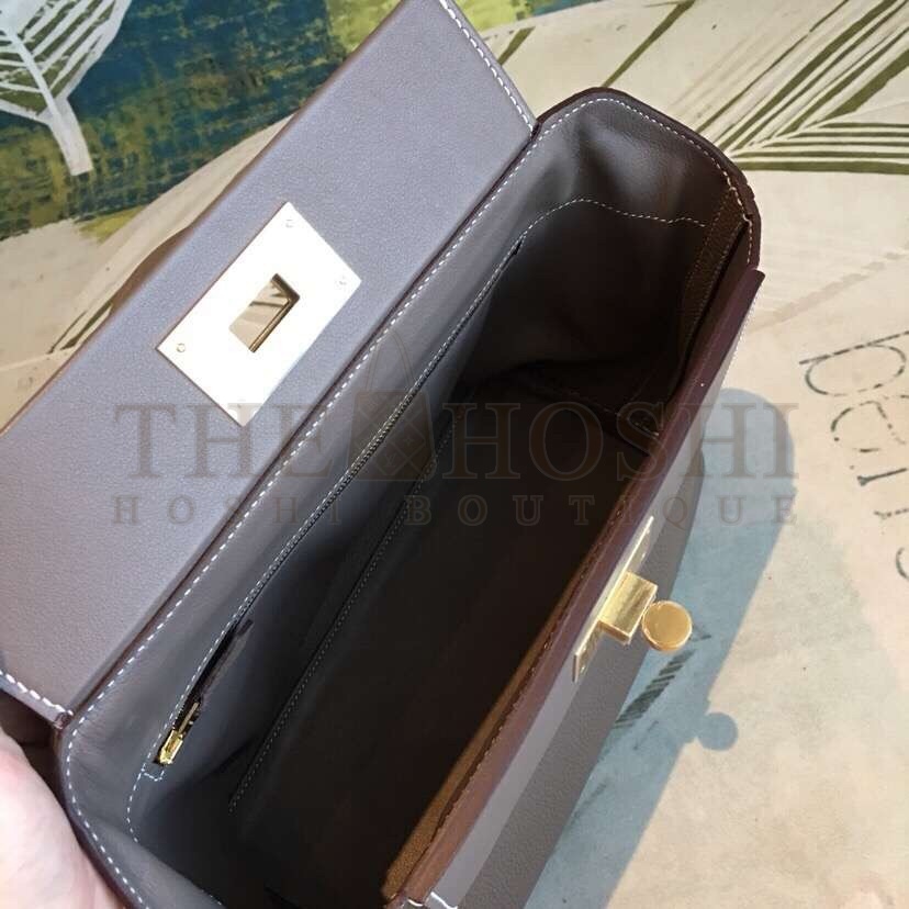 H**me5 24/24 29 Bag In Taupe Clemence Calfskin Master Quality