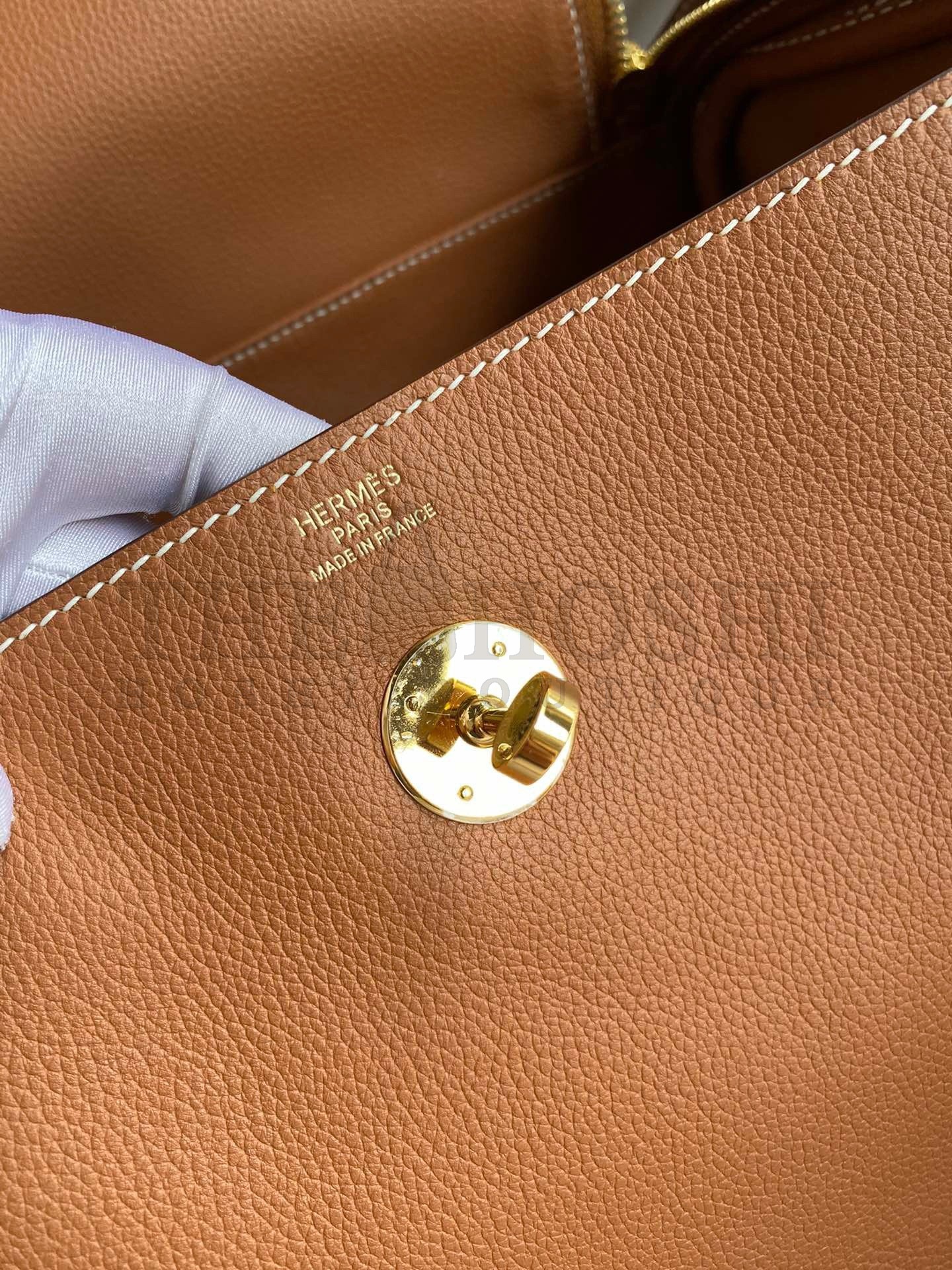 H**me5 Lindy 30 Handmade Bag In Gold Evercolor Leather Master Quality