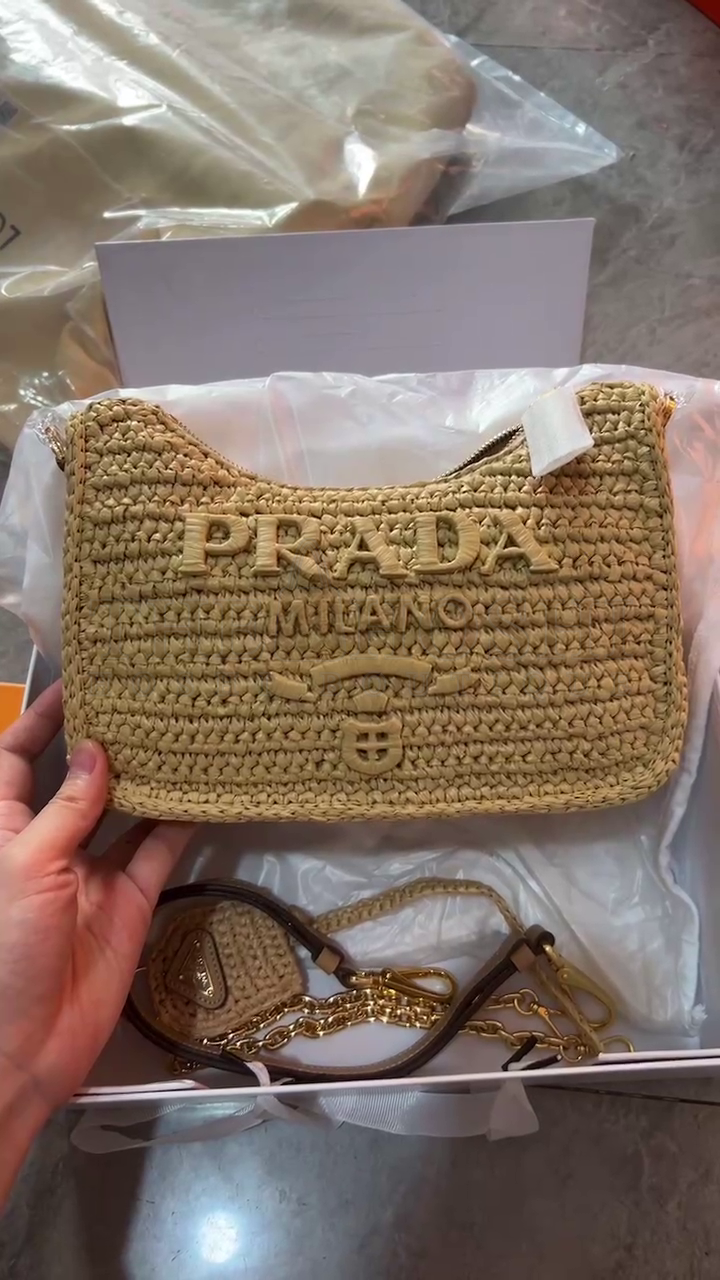 Pra*a Re-edition Crochet Pouch Shoulder Bag Master Quality