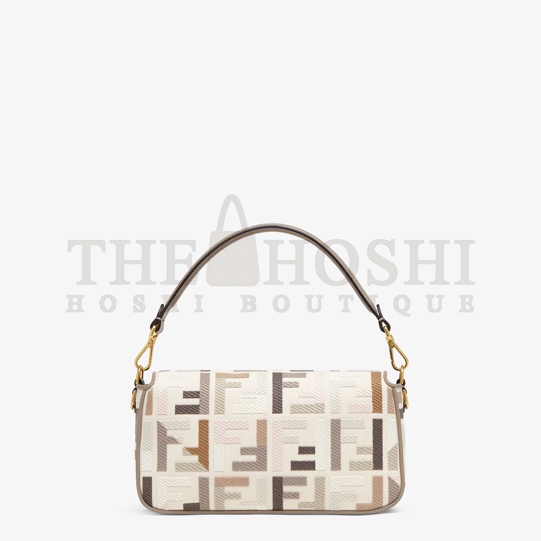 F**di Embroidered Baguette Bag - Multicolor FF Pattern Master Quality
