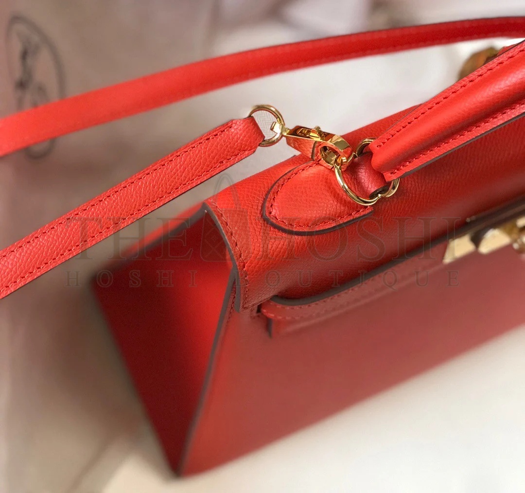 H**me5 Kelly 32cm Sellier Bag in Red Epsom Calfskin GHW Master Quality