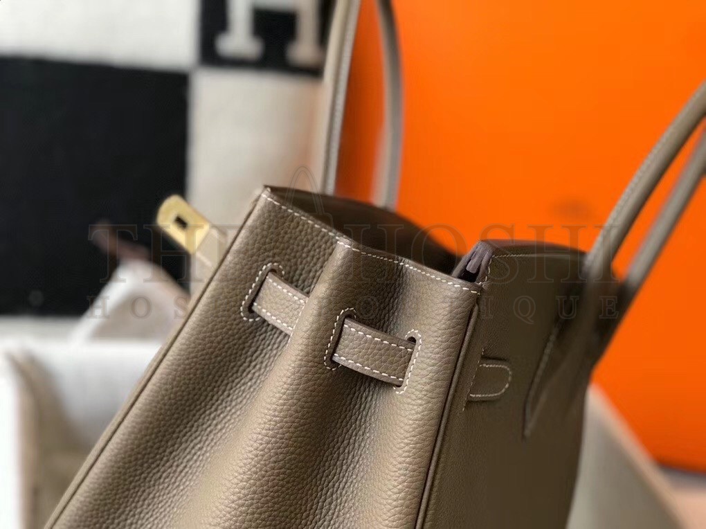 H**me5 Taupe Clemence Birkin 30cm Bag Master Quality