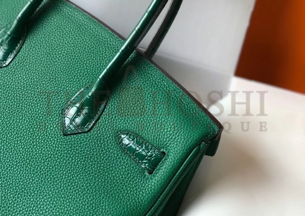 H**me5 Touch Birkin 30cm Limited Edition Green Bag Master Quality