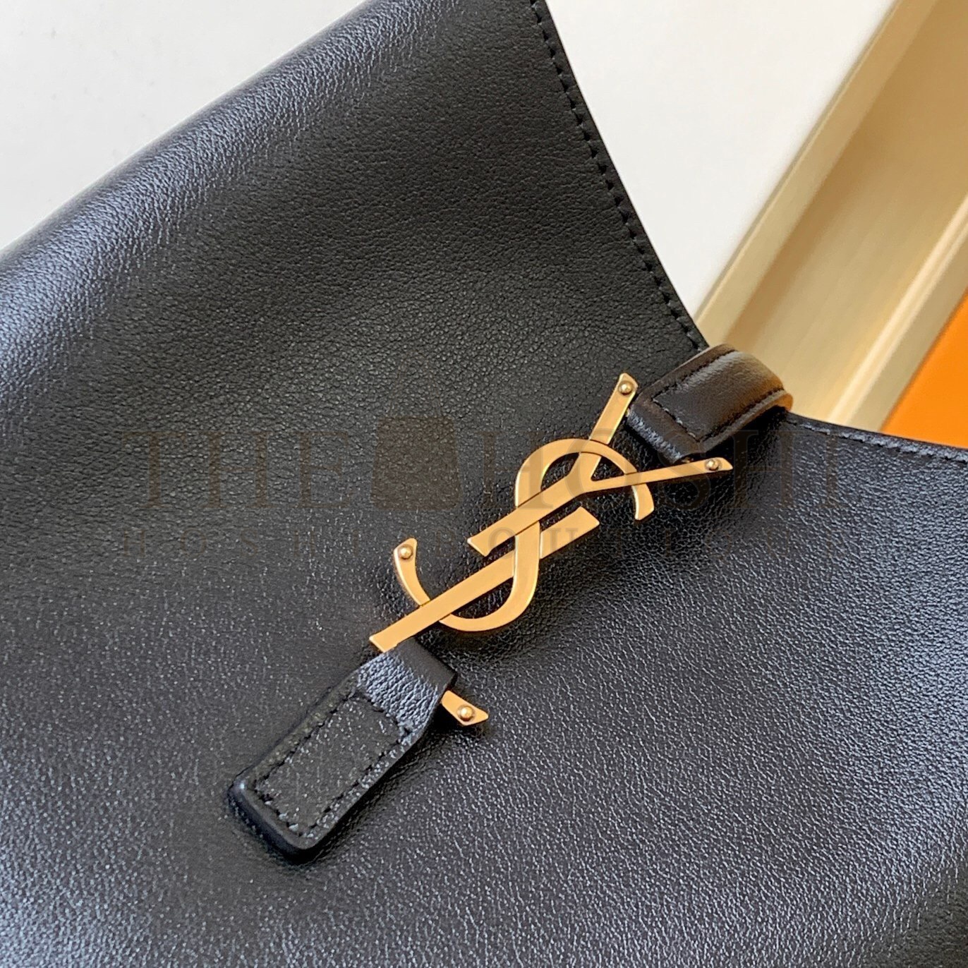 Sa1nt Lau*nt Le 5 A 7 Soft Small Shoulder Bag in Black Leather Master Quality