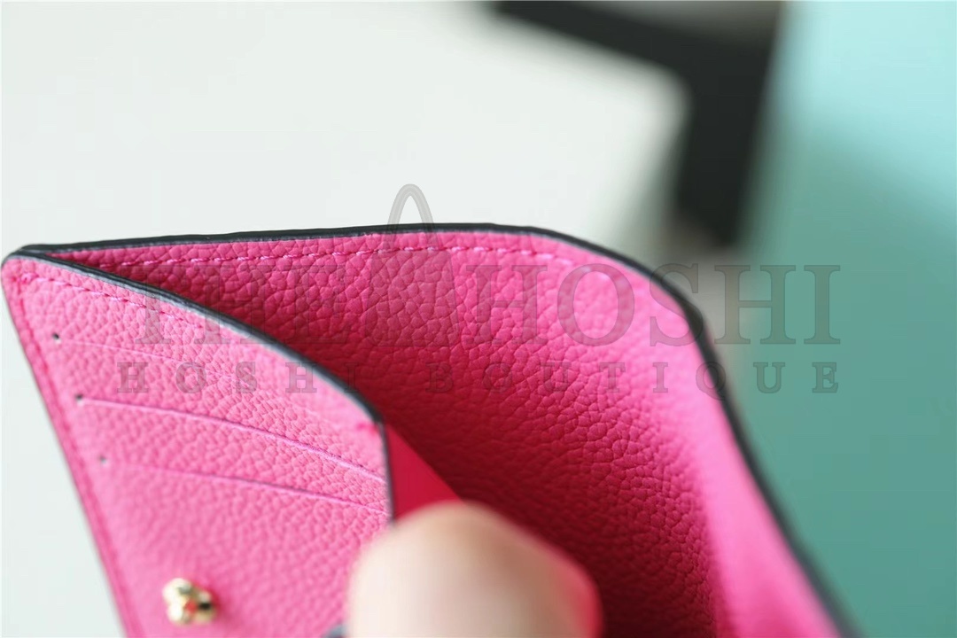 L0vis Vvtt0n LV Women Lou Wallet Fall For You Fuchsia Pink Monogram Coated Canvas Master Quality