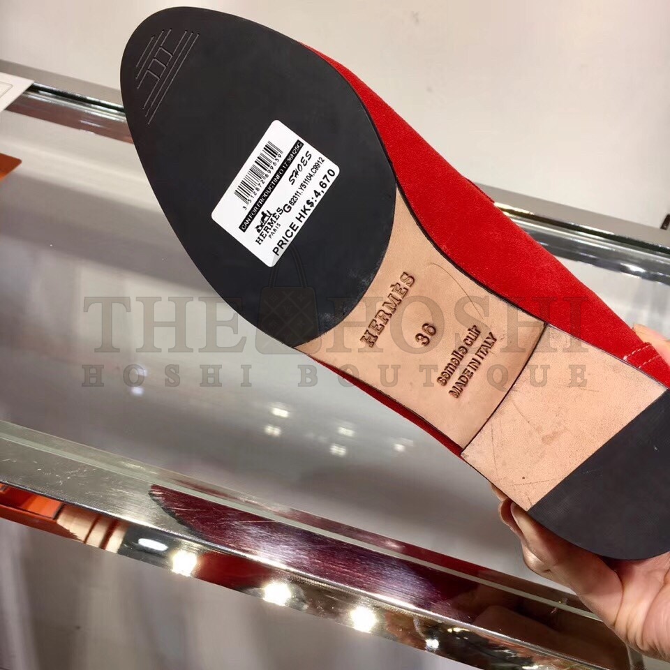 H**me5 Red Suede Saint Honore Ankle Boots Master Quality