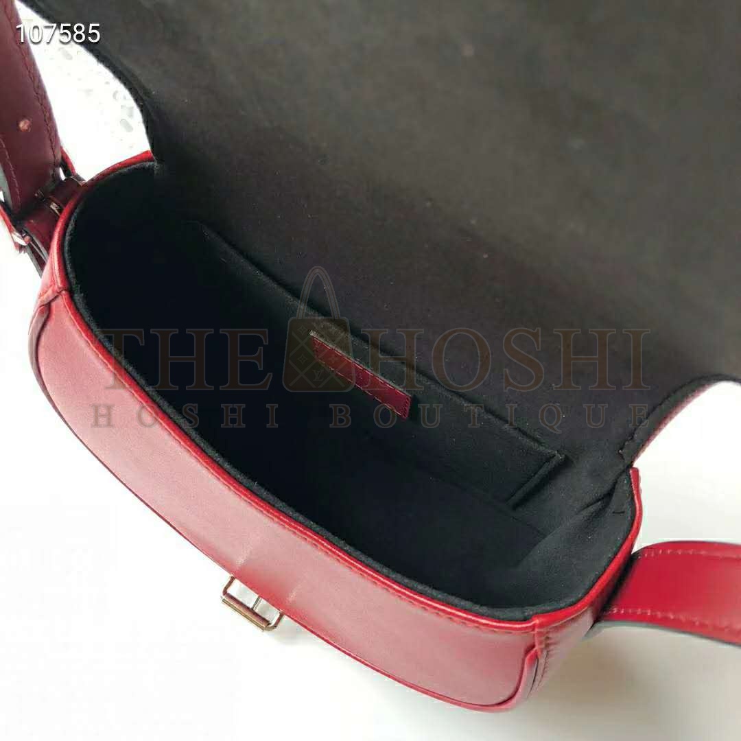L0vis Vvtt0n LV Women Tambourin Handbag Smooth Calf Leather-Red Master Quality