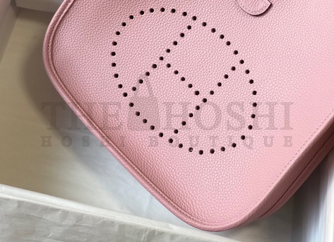 H**me5 Evelyne III 29 Bag In Pink Clemence Leather Master Quality