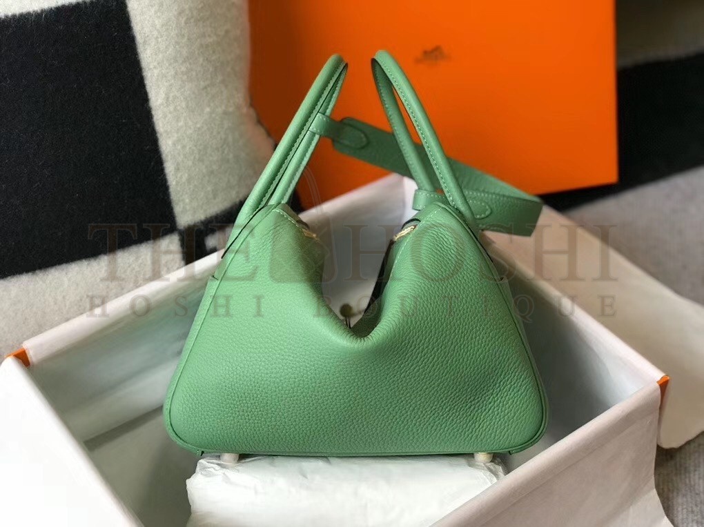 H**me5 Lindy 26cm Bag In Vert Criquet Clemence With GHW Master Quality