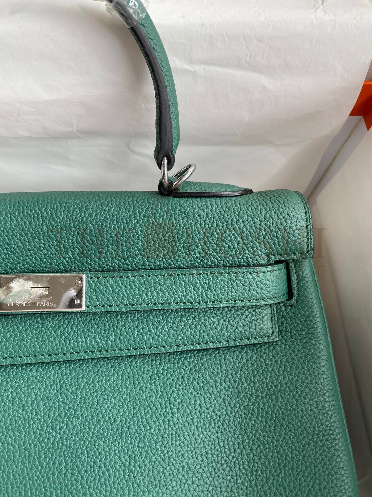 H**me5 Malachite Clemence Kelly Retourne 32cm Handmade Bag Master Quality