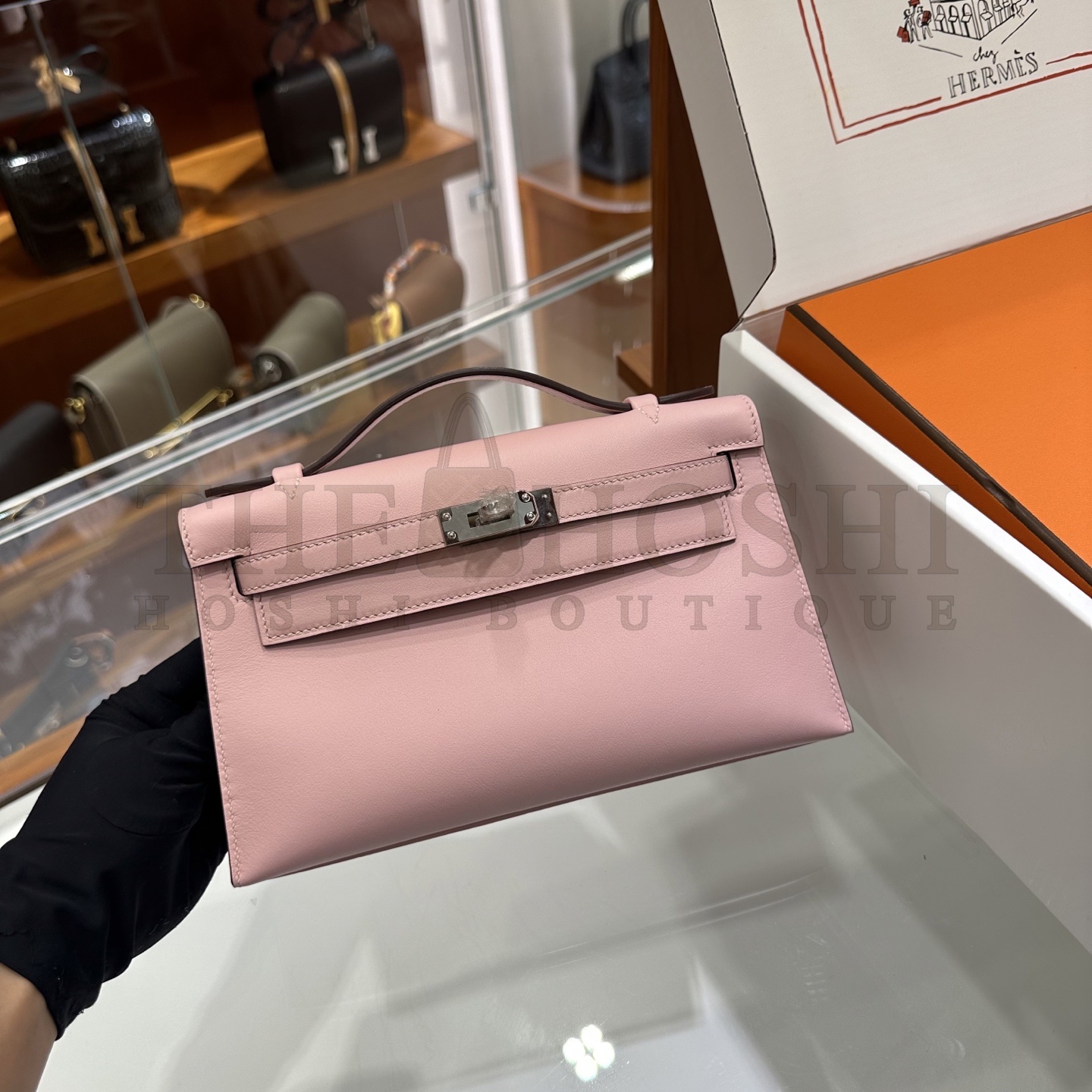 H**me5 Kelly Pochette Swift Bag Handmake 22x12x7cm Master Quality