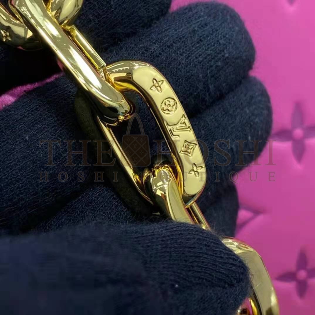 L0vis Vvtt0n LV Women Cruissin PM Handbag Pink Purple Monogram Embossed Puffy Lambskin Master Quality