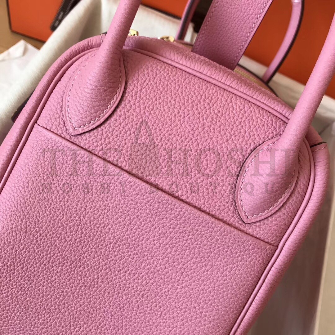 H**me5 Pink Lindy 26cm Clemence Handmade Bag Master Quality