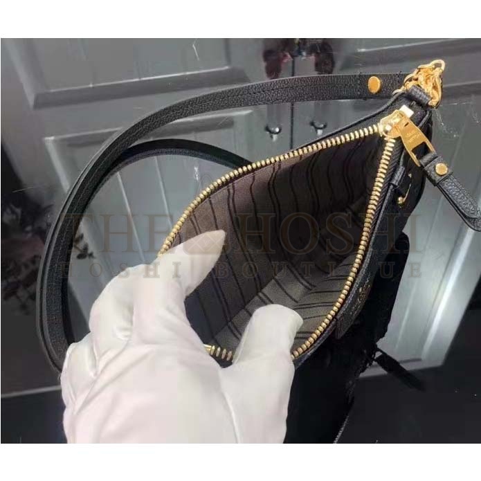 L0vis Vvtt0n LV Women Easy Pouch On Strap Black Monogram S*pple Grained Cowhide Master Quality