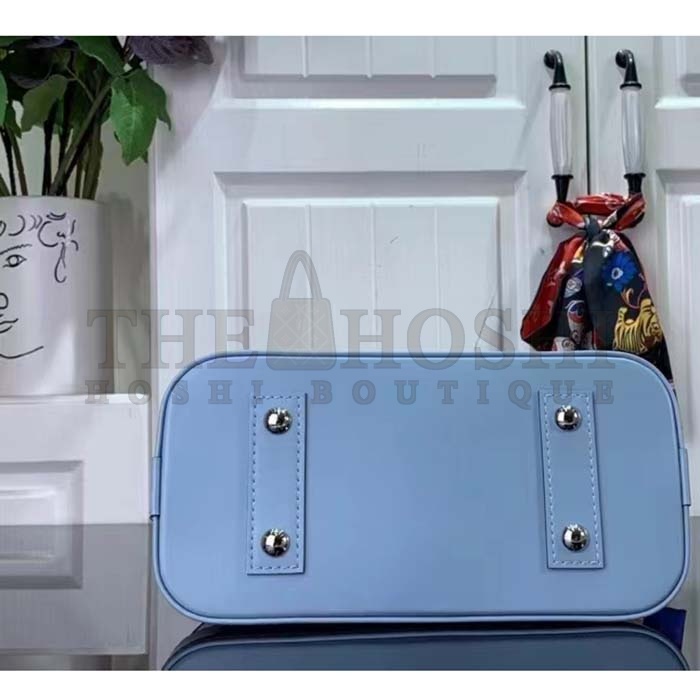 L0vis Vvtt0n LV Women Alma BB Handbag Cloud Blue Epi Grained Smooth Cowhide Leather Master Quality