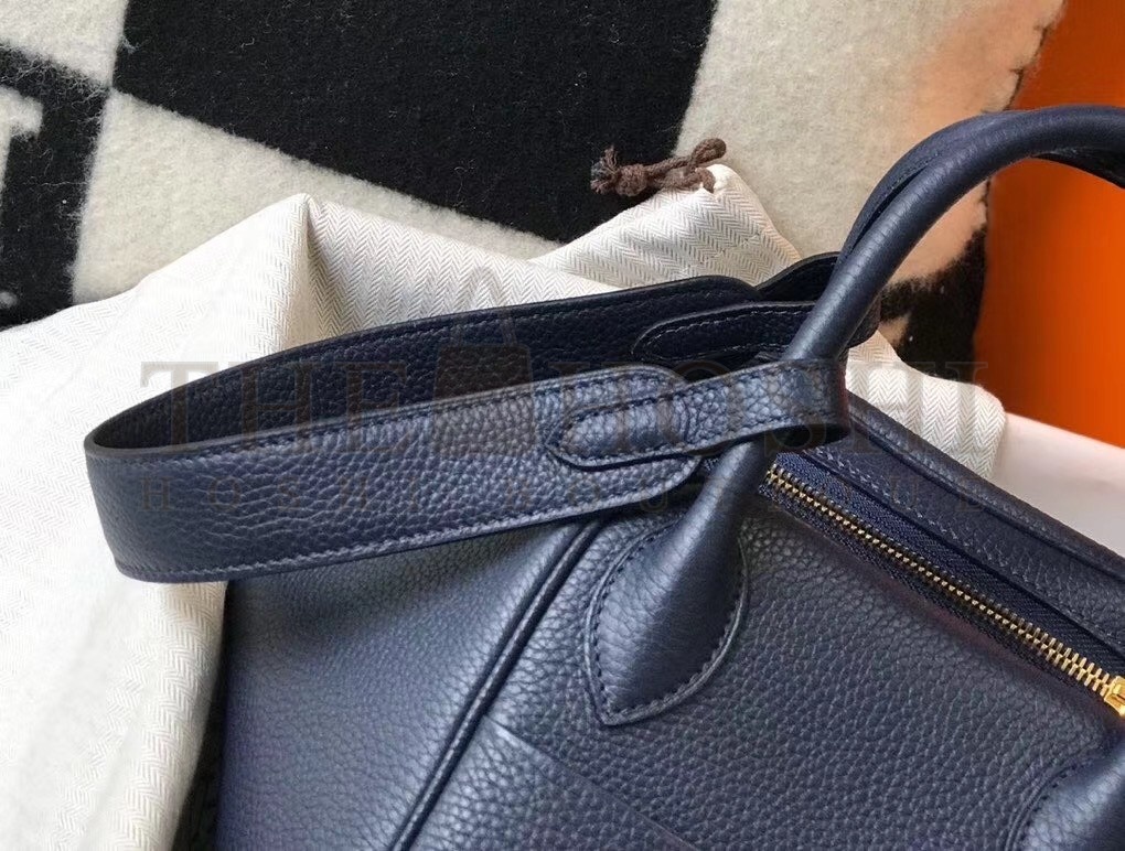 H**me5 Lindy 26cm Bag In Navy Blue Clemence With GHW Master Quality