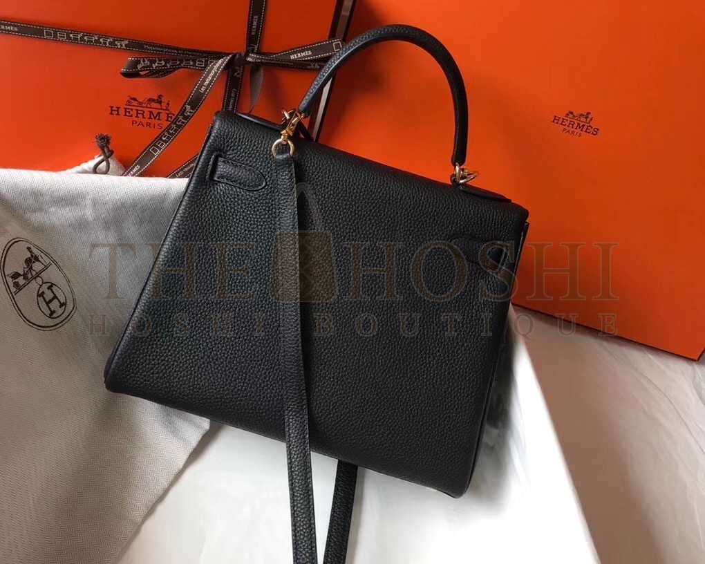 H**me5 Black Clemence Kelly 25cm GHW Bag Master Quality