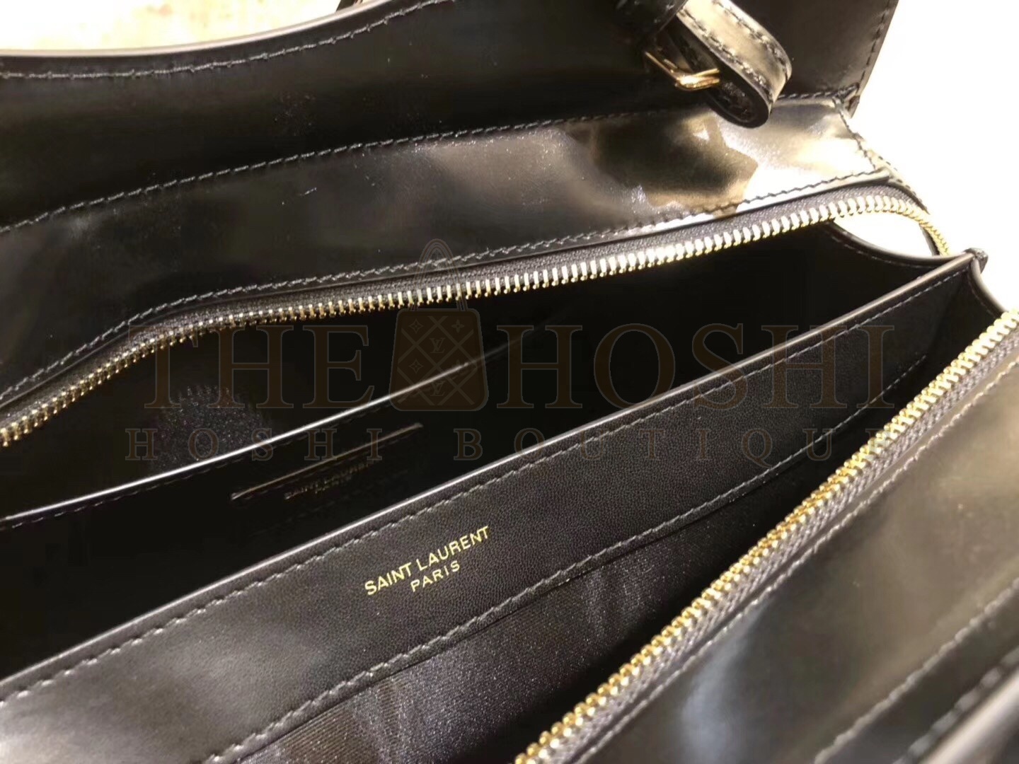 Sa1nt Lau*nt Medium Uptown Tote In Black Smooth Leather Master Quality