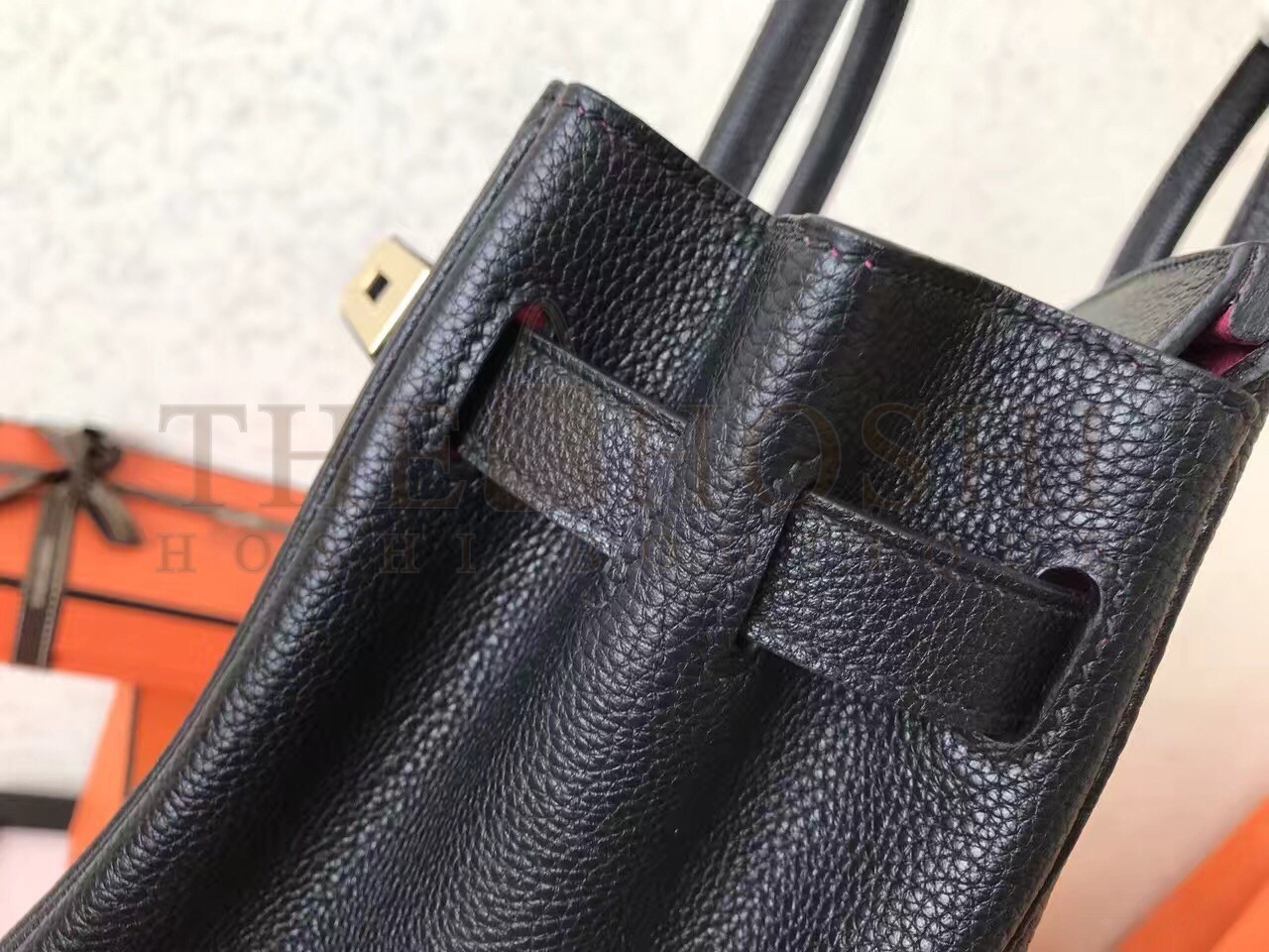 H**me5 Black Birkin 30cm Clemence Handmade Bag Master Quality