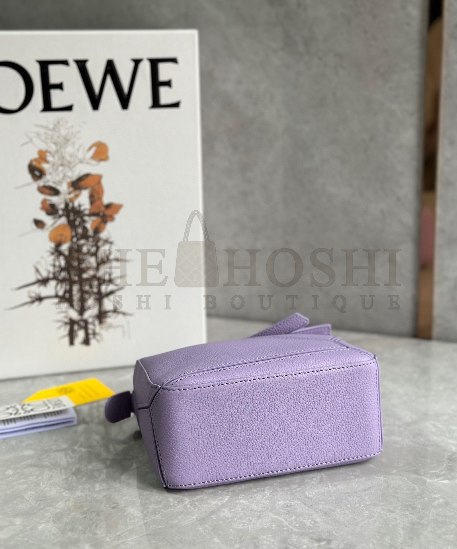 L0ew* Puzzle Mini Bag In Lilas Grained Calfskin Master Quality