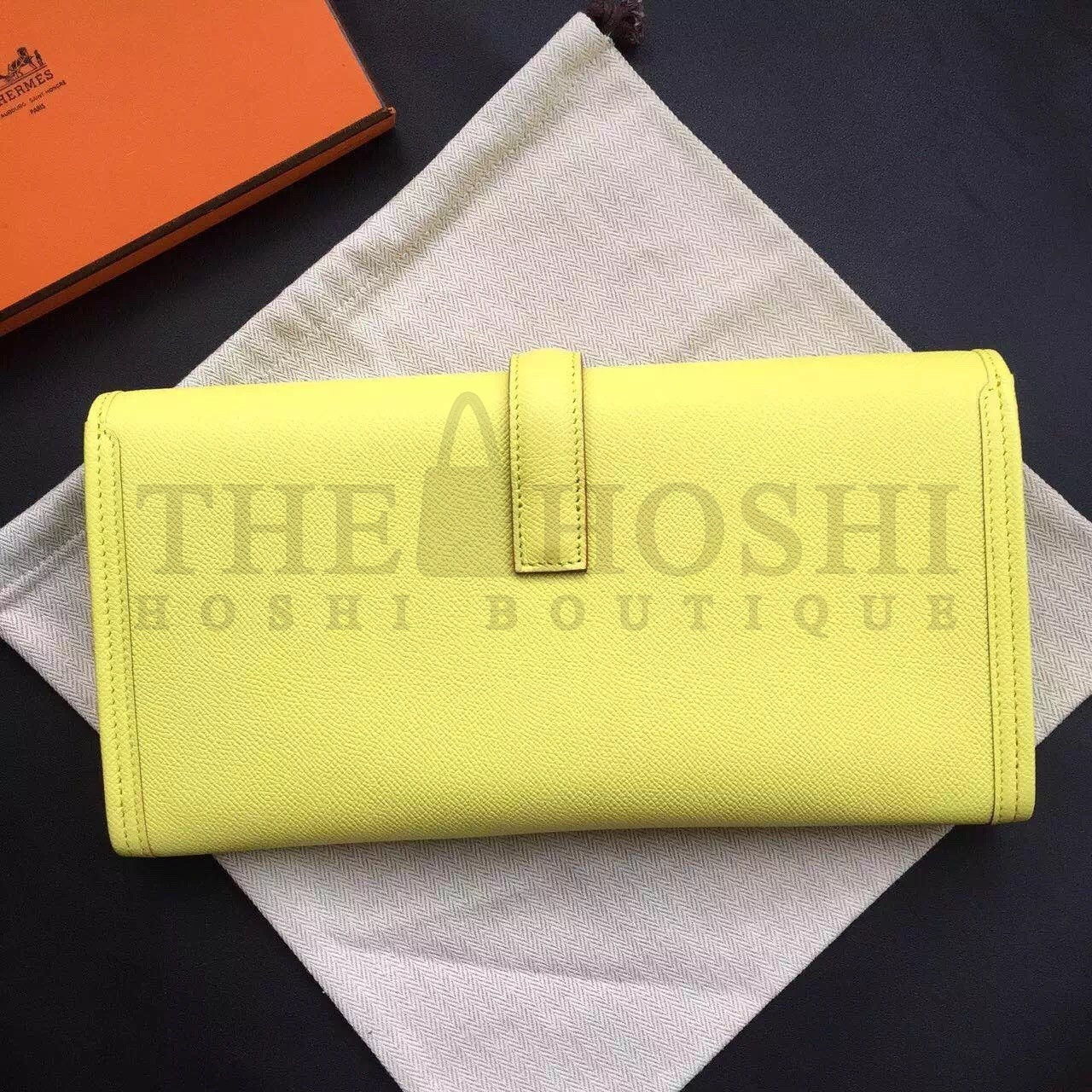 H**me5 Yellow Epsom Jige Elan 29 Clutch Bag Master Quality