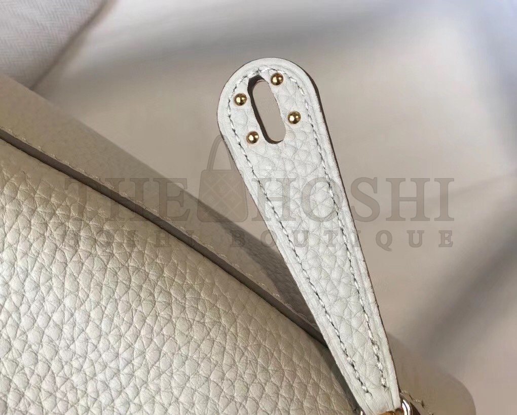 H**me5 Mini Lindy Bag In White Clemence Leather Master Quality