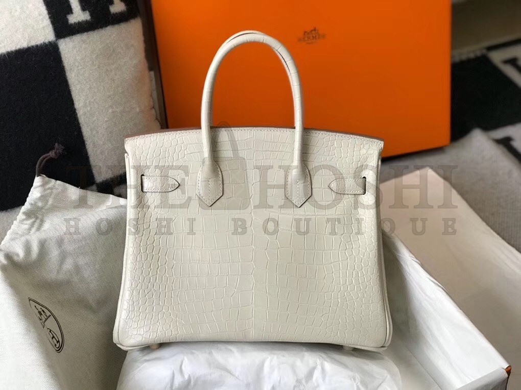 H**me5 Birkin 30cm Bag In Embossed Crocodile Leather Master Quality