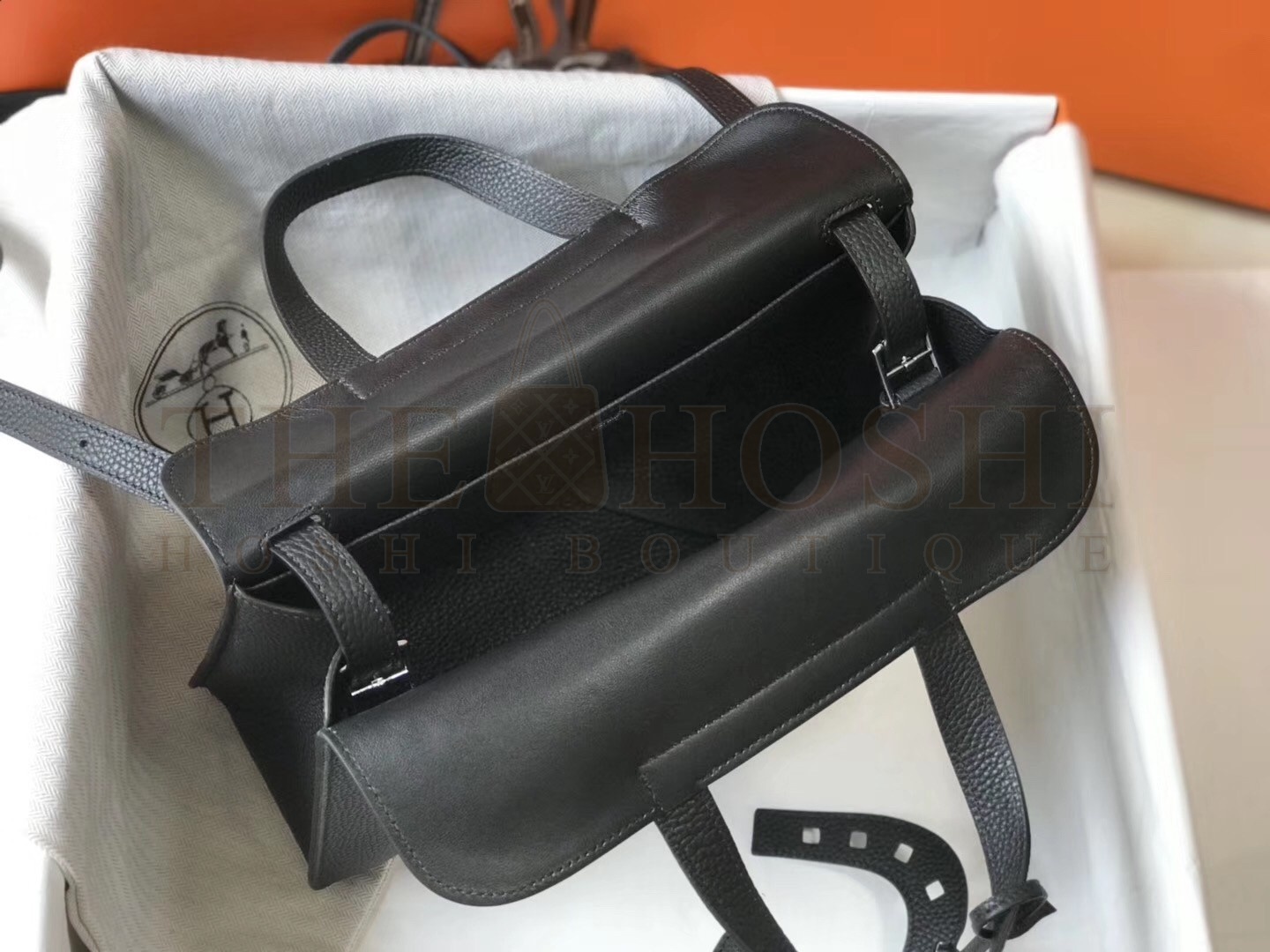 H**me5 Halzan Bag In Black Clemence Leather Master Quality