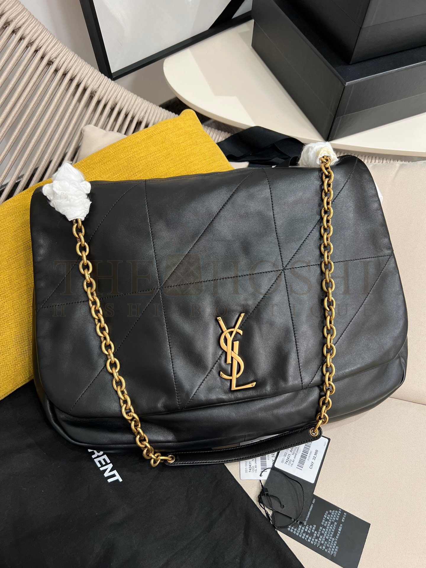 Sa1nt Lau*nt Jamie 4.3 Shoulder Bag In Black Lambskin Master Quality