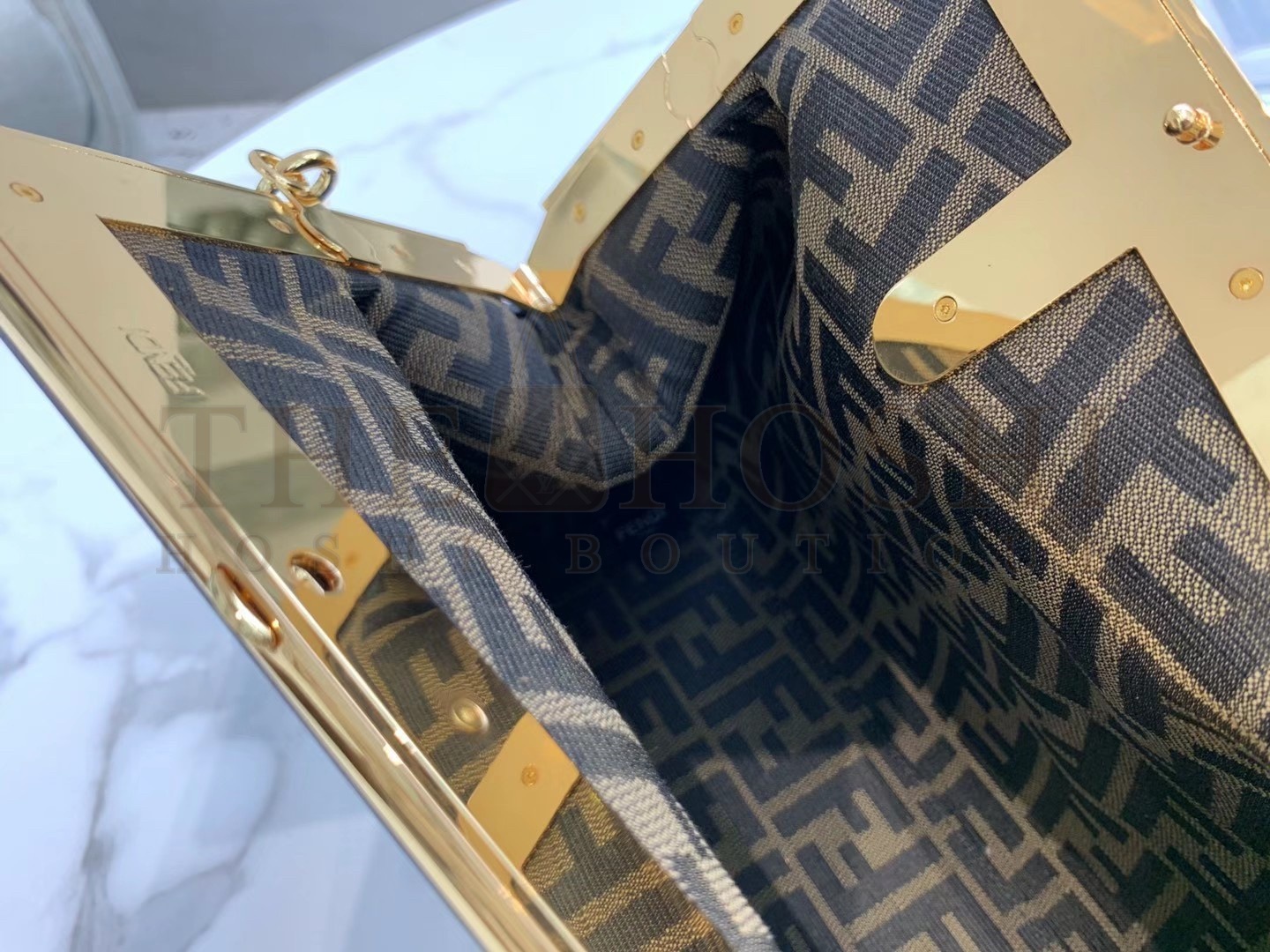 F**di First Medium Bag In Beige Nappa Leather Master Quality