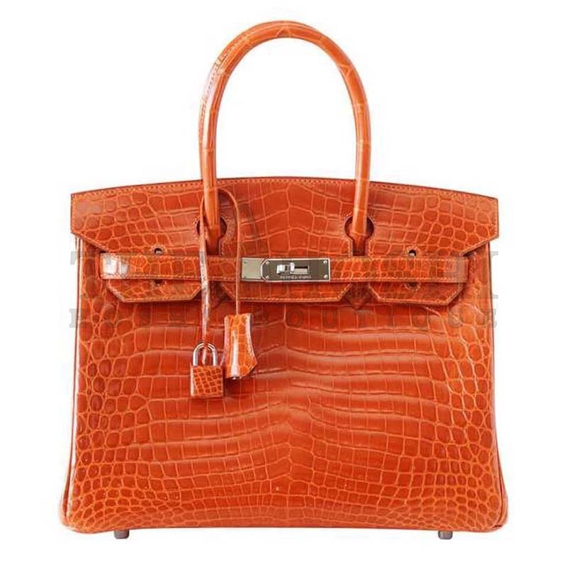 H**me5 Birkin 30 Bag in Alligator Leather with Gold Hardware Master Quality