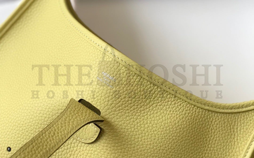 H**me5 Evelyne III 29 Bag In Jaune Poussin Clemence Leather Master Quality