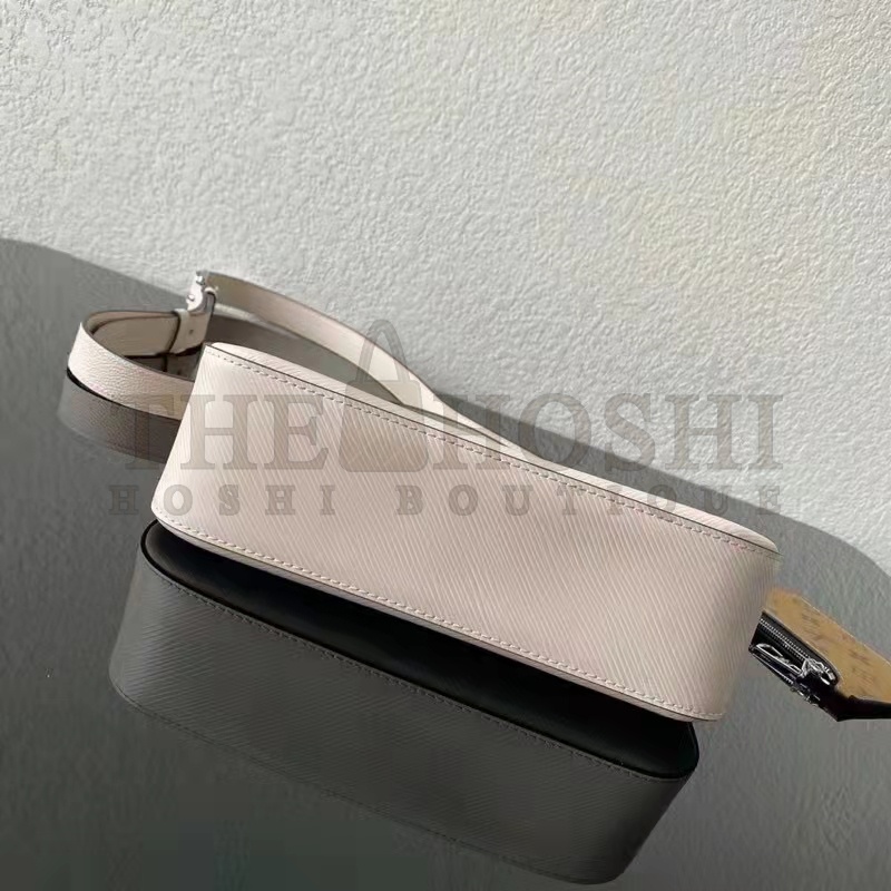 L0vis Vvtt0n LV Women Marelle Handbag Quartz White Epi Grained Cowhide Canvas Master Quality