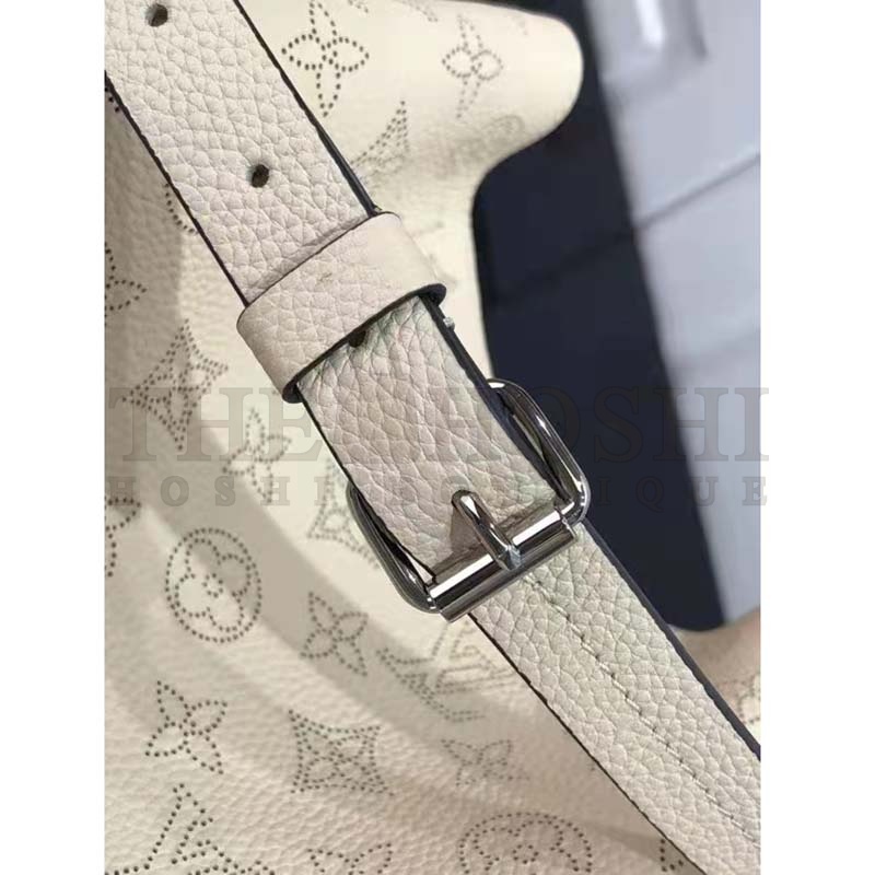 L0vis Vvtt0n LV Women Bella Tote Crème Beige Mahina Perforated Calfskin Calf Master Quality