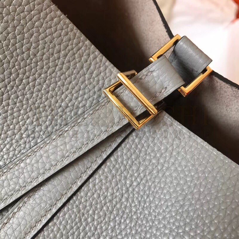 H**me5 Bicolor Picotin Lock PM 18cm Blue Lin Bag Master Quality