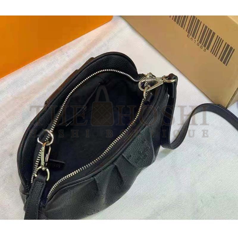 L0vis Vvtt0n LV Women Scala Mini Pouch Black Mahina Perforated Calf Leather Master Quality